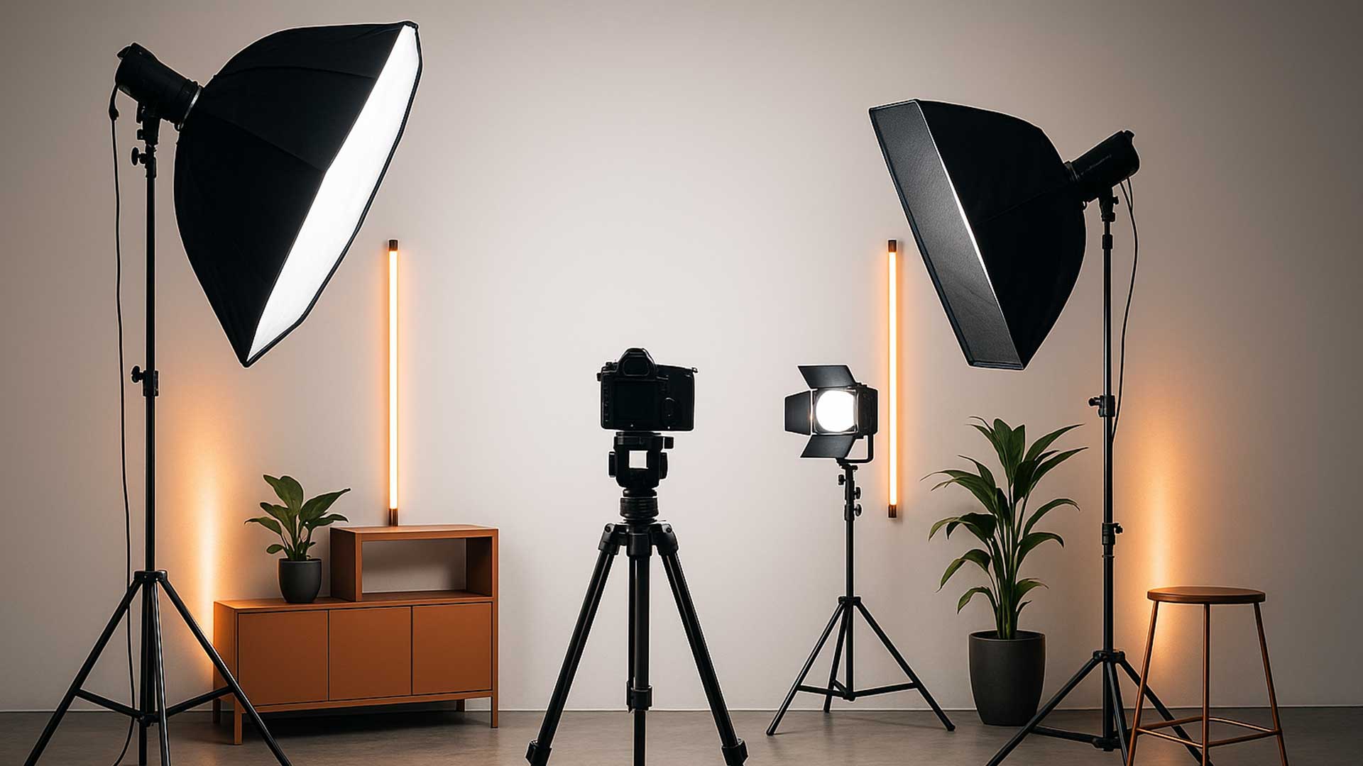 نورپردازی و دکوراسیون حرفه‌ای در استودیو تالاموس